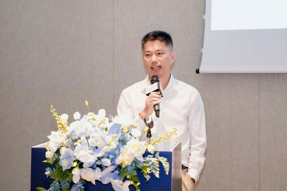 德國萊因 TÜV 杭州分公司總經理陳益波致詞